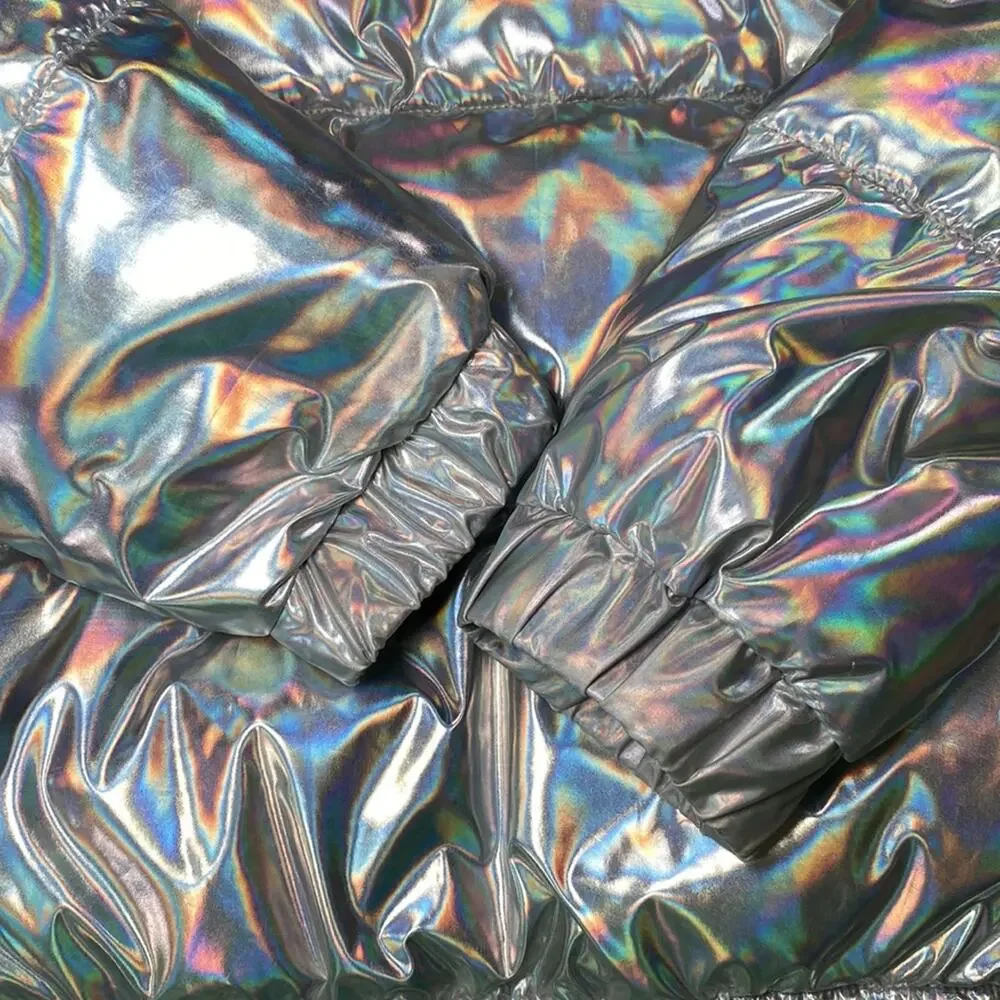 • VS PINK • Holographic Varsity Puffer - Picture 12 of 12